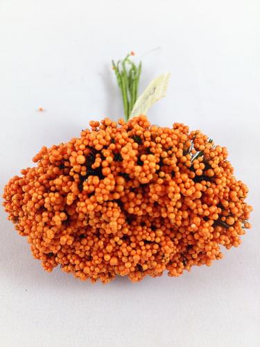 Fleur sauvage en mousse orange
